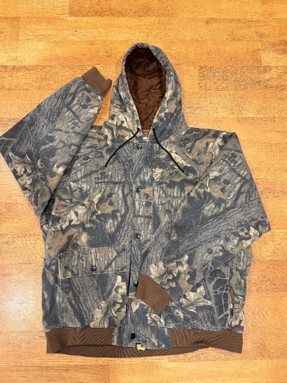 Adult XL Camouflage Mossy Oak Break Up Camo Hunting Outdoors Jacket